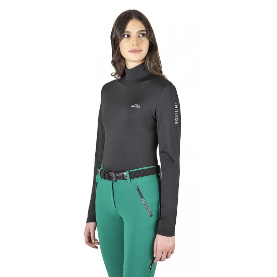  MAGLIA TECNICA EQUITAZIONE MONTA INGLESE SECOND SKIN DONNA EQUILINE 