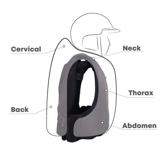 AIRBAG BUSTINO PROTETTIVO EAB LIGHT S180M EQUIAIRBAG® UNISEX 