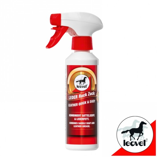 TRATTAMENTO RAPIDO SAPONE/GRASSO PER CUOIO LEOVET DA 250 ML