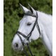 TESTIERA CUOIO CAVALLO MONTA INGLESE STAR DIAMOND