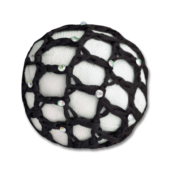 RETINA PER CHIGNON CON STRASS PER COMPETIZIONI 