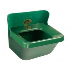 MANGIATOIA DA PARETE OK PLAST BORDO ANTISPRECO, 16 L. PLASTICA VERDE
