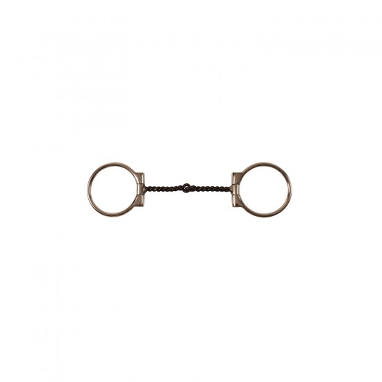 FILETTO CAVALLO WESTERN D INOX TORCIGLIONE FERRO NERO POOL'S