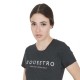 T-SHIRT EQUITAZIONE MONTA INGLESE COTONE DONNA LOGO EQUESTRO