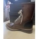 Stivali western Barkley Boot & Co., modello L970 lacer con punta tonda e media altezza, in cuoio di vitello ingrassato, con lavorazione completamente italiana 100%,