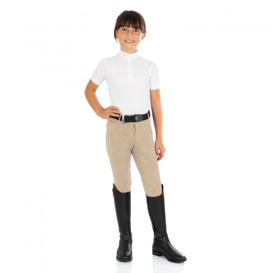 PANTALONI BIMBI/RAGAZZI EQUITAZIONE MONTA INGLESE COTONE JUNIOR MODELLO KASUMI IN  VARI COLORI