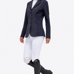 Giacca equitazione per Air Bag Cavalleria concorso da donna blu RG Italia