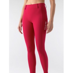 PANTALONI MONTA INGLESE EQUITAZIONE EQUILINE CALREK - LEGGINGS DONNA GRIP GINOCCHIO CON PASSANTI PER CINTURA