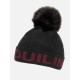 CAPPELLINO INVERNALE DONNA EQUILINE CALDO CON PILE INTERNO CLAFICP - BERRETTO CON PON PON scritta colorata