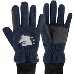 Guanti INVERNALI Da Equitazione In Pile Lucky Giselle, Per Bambini