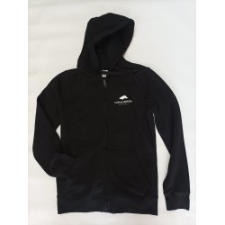 Felpa invernale DONNA, UOMO O BIMBO/A calda con pile interno con cappuccio e tasche laterali equitazione  C.M. COLLECTION 