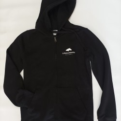 Felpa invernale DONNA, UOMO O BIMBO/A calda con pile interno con cappuccio e tasche laterali equitazione  C.M. COLLECTION 