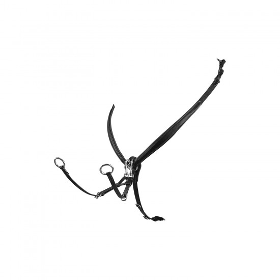 PETTORALE EQUESTRO MODELLO CLASSIC IN CUIO CON CUCITURE 