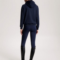 Felpa con cappuccio grafica da donna Tommy Hilfiger Equestrian Metallic Logo