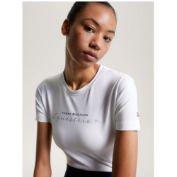 t-shirt equitazione cotone TOMMY HILFIGER Brooklyn  Allenamento Donna 