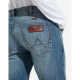 Jeans Wrangler monta western UOMO regolare Greensboro Low Stretch in Blue What Blue