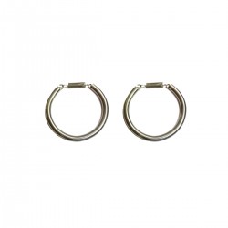 ANELLI COPPIA ANTICALCIO BOX CAVALLO IN ACCIAIO INOX 