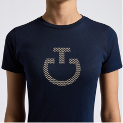 T-SHIRT CAVALLERIA TOSCANA EQUITAZIONE MONTA INGLESE DA BAMBINA IN COTONE