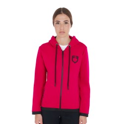 FELPA EQUITAZIONE EQUESTRO DONNA ZIP FRONTALE TESSUTO TECNICO INTERLOCK