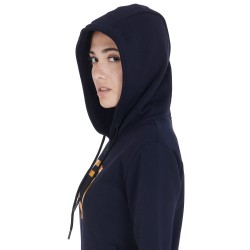 FELPA EQUITAZIONE EQUESTRO DONNA COTONE CAPPUCCIO E LOGO SU PETTO