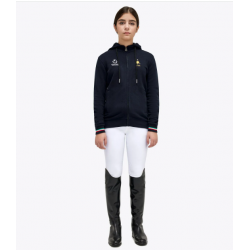 FELPA BIMBI UNISEX CAVALLERIA TOSCANA X FISE CON CAPPUCCIO EQUITAZIONE