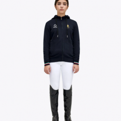 FELPA BIMBI UNISEX CAVALLERIA TOSCANA X FISE CON CAPPUCCIO EQUITAZIONE