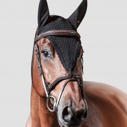 CUFFIA CAVALLO LUNGA EQUITAZIONE MONTA INGLESE LOOP - CUFFIETTA TINTA UNITA CON LACC