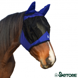 MASCHERA PER CAVALLI ANTIMOSCHE MORBIDA CON DOPPIA CHIUSURA