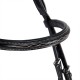 TESTIERA IN CUOIO EQUITAZIONE MONTA INGLESE EQUESTRO MODELLO DECO CON RICAMI 