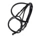 TESTIERA IN CUOIO EQUITAZIONE MONTA INGLESE EQUESTRO MODELLO DECO CON RICAMI 