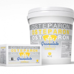 Osteparon Gran. Mang. Compl. 40 buste da 25 g Mangime complementare per puledri e fattrici Apporta vitamine e minerali per l’integrità dei tessuti osteo-cartilaginei del puledro