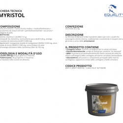 Myristol integratore per le articolazioni del cavallo 2 kg. 