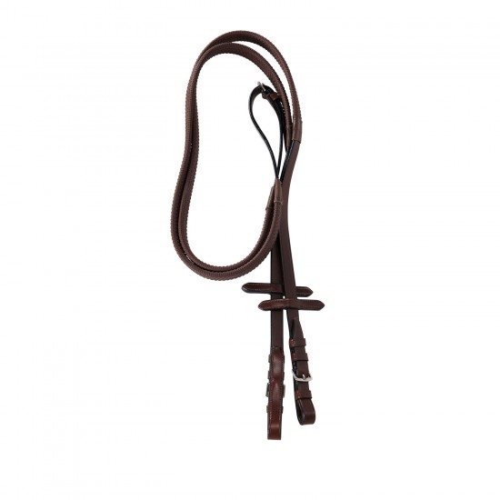 TESTIERA INGLESE IN CUOIO E REDINI IN GOMMA EQUESTRO Sovratesta ergonomico e imbottito Testiera inglese modello Genesis in cuoio italiano di altà qualità. Eccellente vestibilità e praticità. Adatta per ogni stile