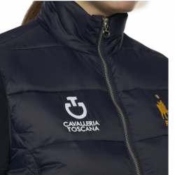 GILET PIUMINO SMANICATO bimbo/a  EQUITAZIONE CAVALLERIA TOSCANA X FISE MONTA INGLESE