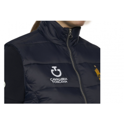 GILET PIUMINO SMANICATO bimbo/a  EQUITAZIONE CAVALLERIA TOSCANA X FISE MONTA INGLESE