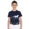 T-shirt equitazione Donna / BIMBO/A in cotone Equestro POIS