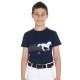 T-shirt equitazione Donna / BIMBO/A in cotone Equestro POIS