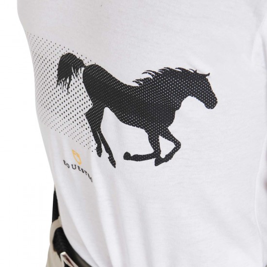 T-shirt equitazione Donna / BIMBO/A in cotone Equestro POIS