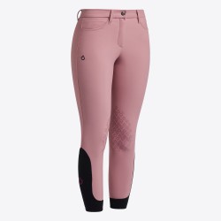 Pantaloni Cavalleria Toscana da bambina jumping grip al ginocchio realizzati in jersey tecnico e knee grip