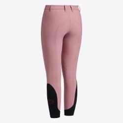 Pantaloni Cavalleria Toscana da bambina jumping grip al ginocchio realizzati in jersey tecnico e knee grip