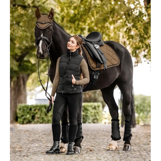 Sottosella per cavallo monta inglese salto ostacoli Competition Waldhausen rettangolare con brillantini e glitter