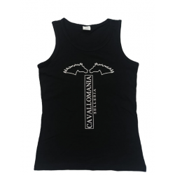 CANOTTIERA DONNA in morbido cotone CAVALLOMANIA equitazione tempo libero