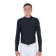 POLO UOMO EQUITAZIONE MONTA INGLESE SLIM FIT DA ALLENAMENTO A MANICA LUNGA EQUESTRO