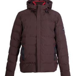 Giaccone imbottito uomo HKM equitazione Hamburg con cappuccio
