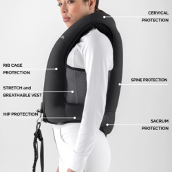 Gilet paraschiena Airbag Unisex Equiline Èclair Senza Schienale 
