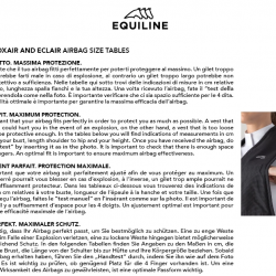 Gilet paraschiena Airbag Unisex Equiline Èclair Senza Schienale 