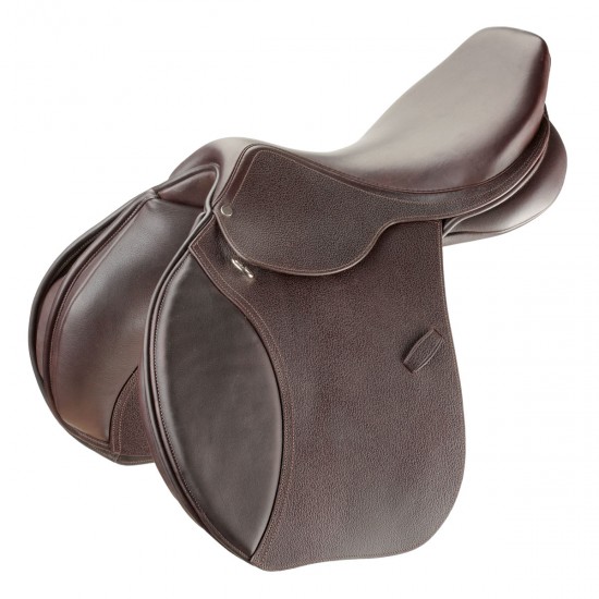 SELLA PER CAVALLO MONTA INGLESE DASLO TATTINI DA SALTO OSTACOLI CLOSE CONTACT NUOVO IDEALE PER CAVALLI CON GARRESE PRONUNCIATO