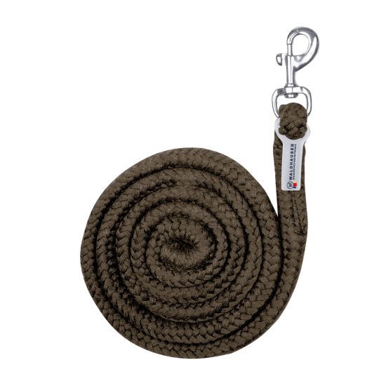 LUNGHINA PER CAVEZZA PER CAVALLO DA RIPOSO ECONOMIC - MOSCHETTONE A CARABINA lucido