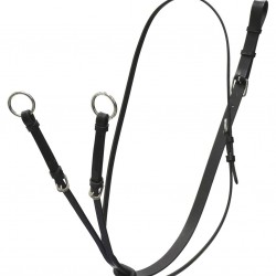 MARTINGALA COLLIER REGOLABILE IN CUOIO, FIBBIE INOX