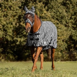 Coperta antimosche Zebra a trama fitta con copripancia e copricoda 